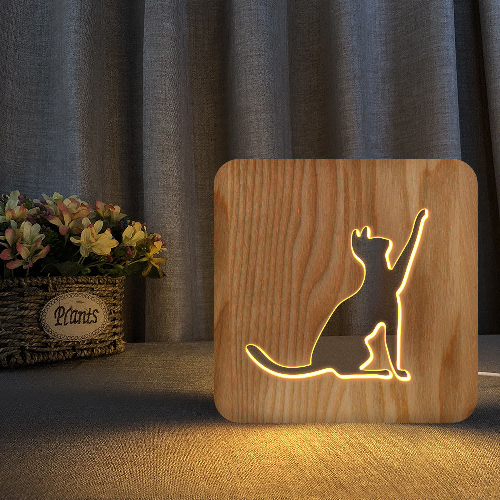 Wooden Pet Night Lamps