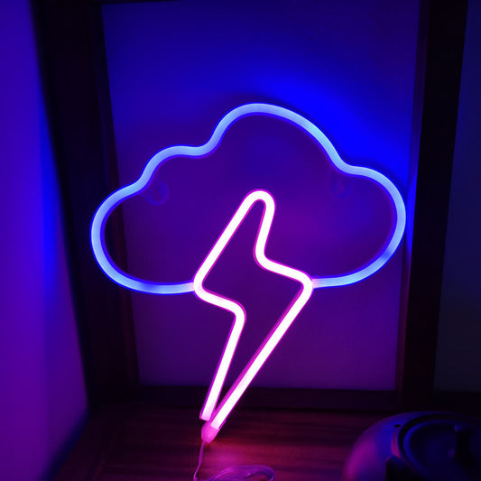 Lightning Cloud Neon Sign