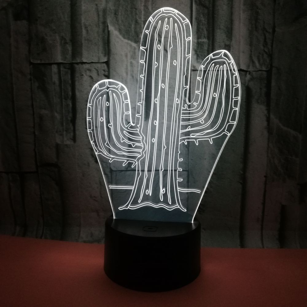 Cactus 3D Lamp