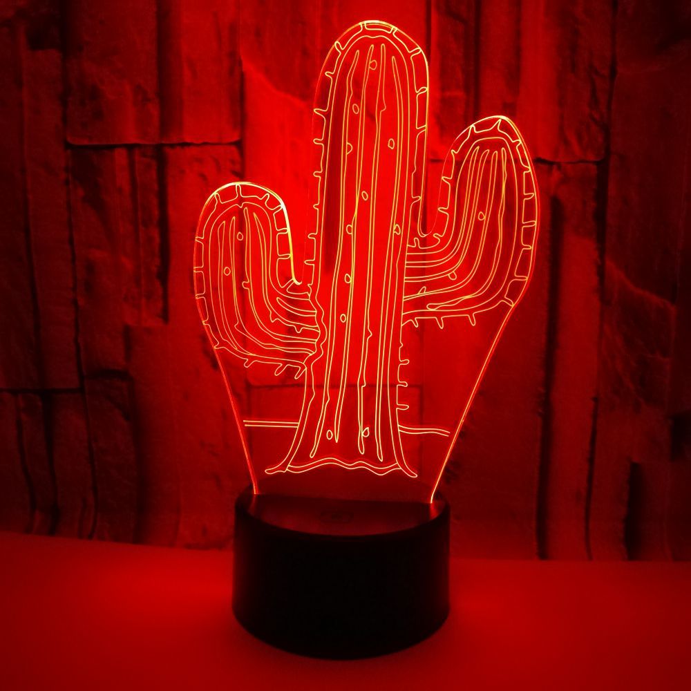 Cactus 3D Lamp