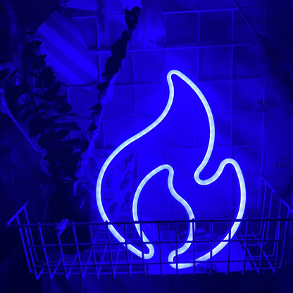 Fire Flame Neon Sign 2