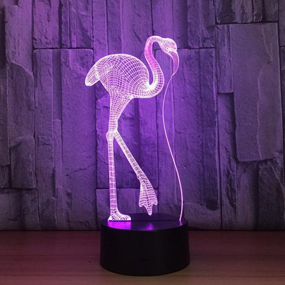 Flamingo 3D Lamp