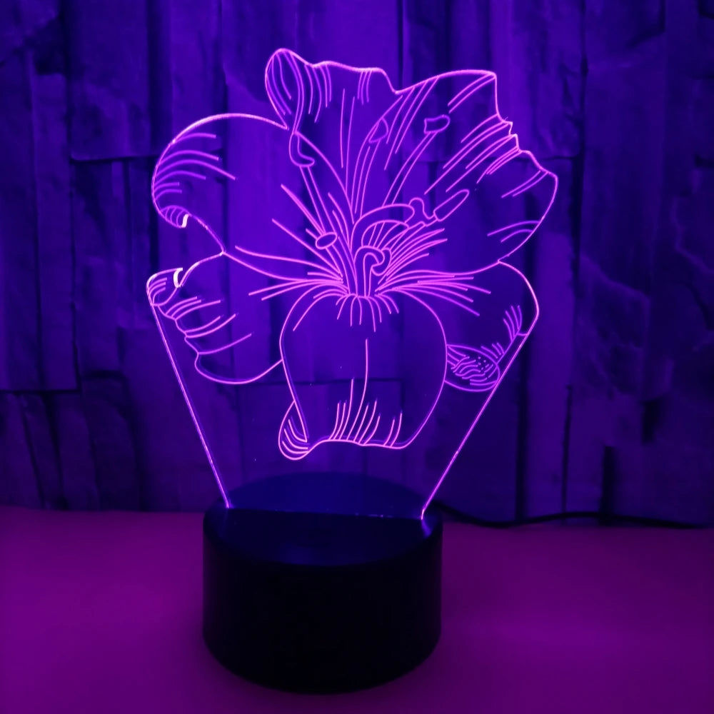 Lily Flower 3D Lamp