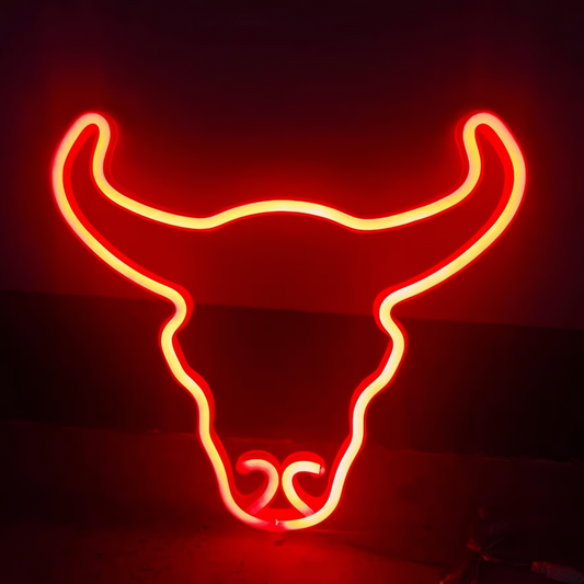 Bull Neon Sign