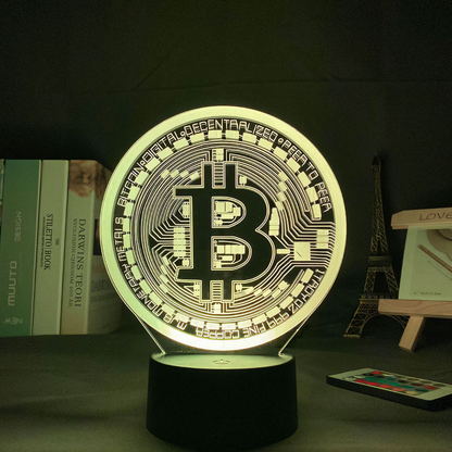 Bitcoin 3D Lamp