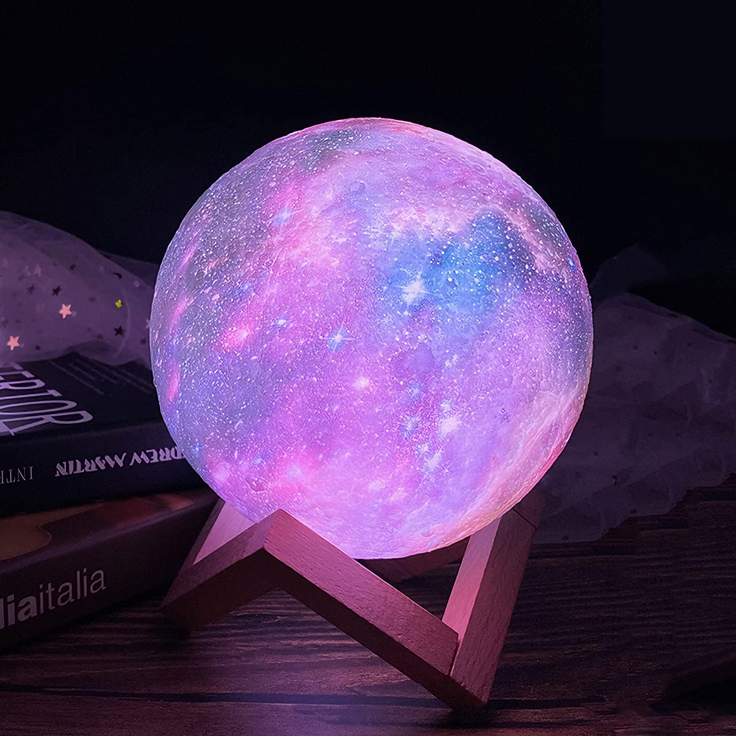 Galaxy Moon Lamp