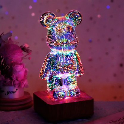 Fireworks Bear Lamp