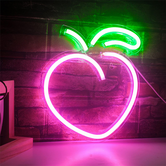 Peach Neon Sign