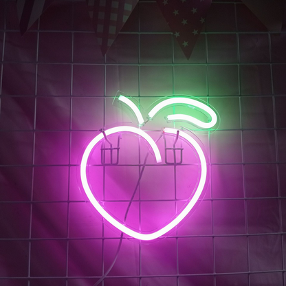 Peach Neon Sign