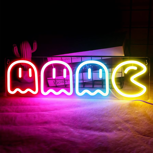 Pac-Man Neon Sign