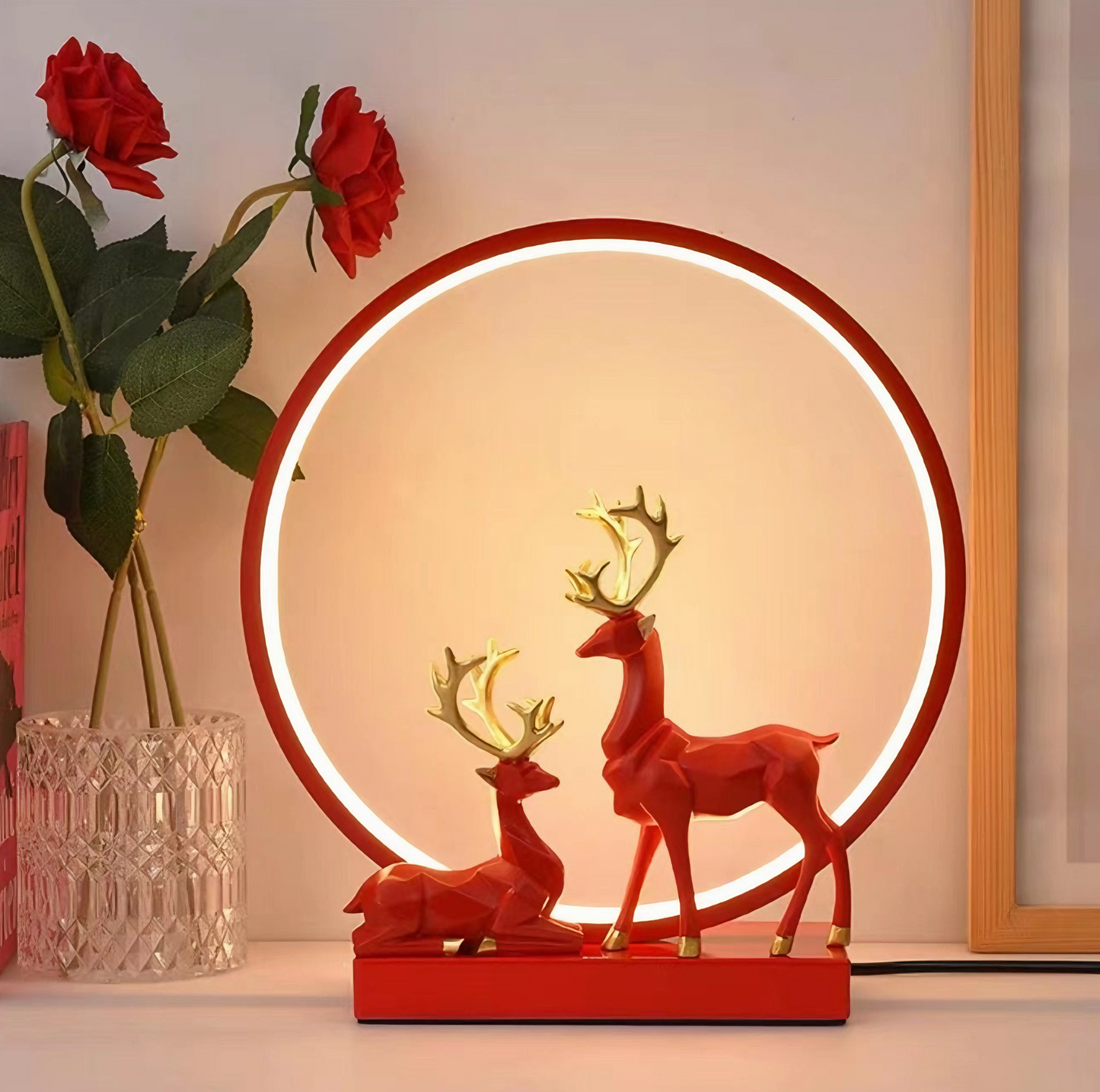 Deer Couple Lamp 2