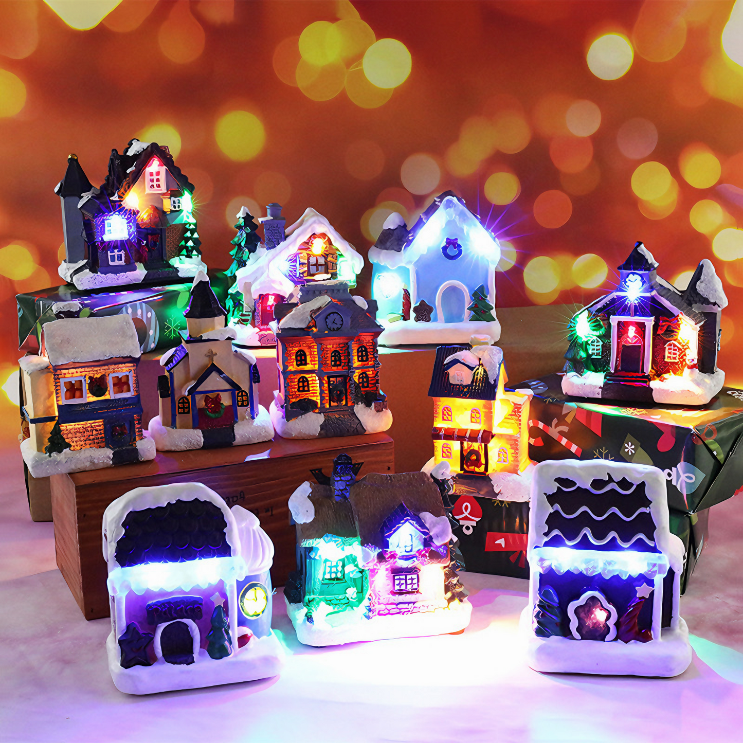 Led Christmas Mini Houses