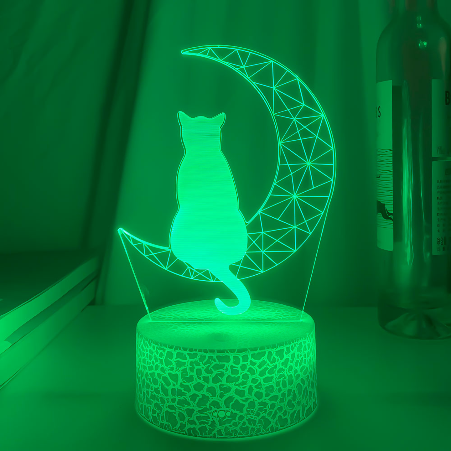 Moon Cat 3D Lamp