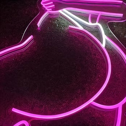 Peachy Pull Neon Sign