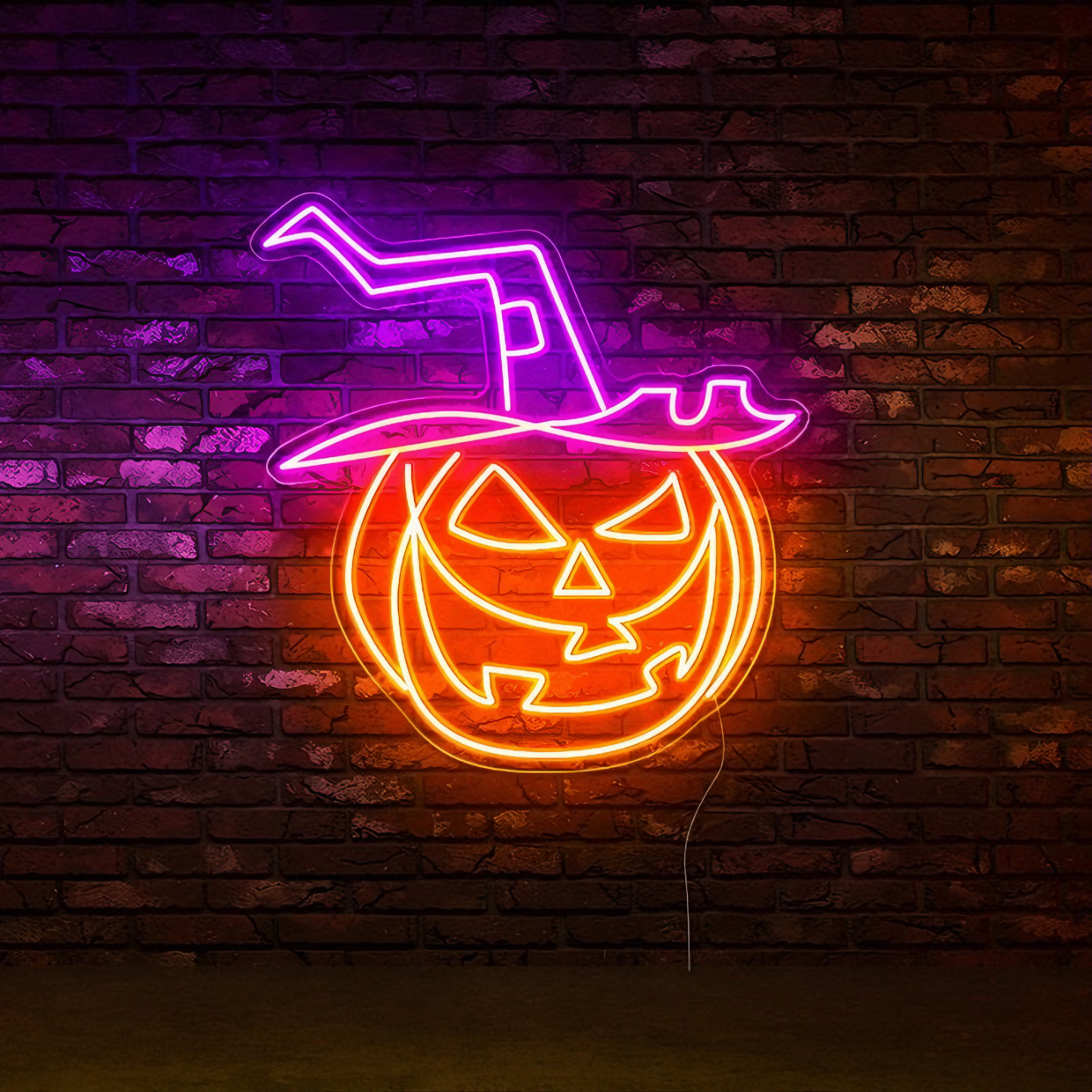 Halloween Pumpkin Neon Sign