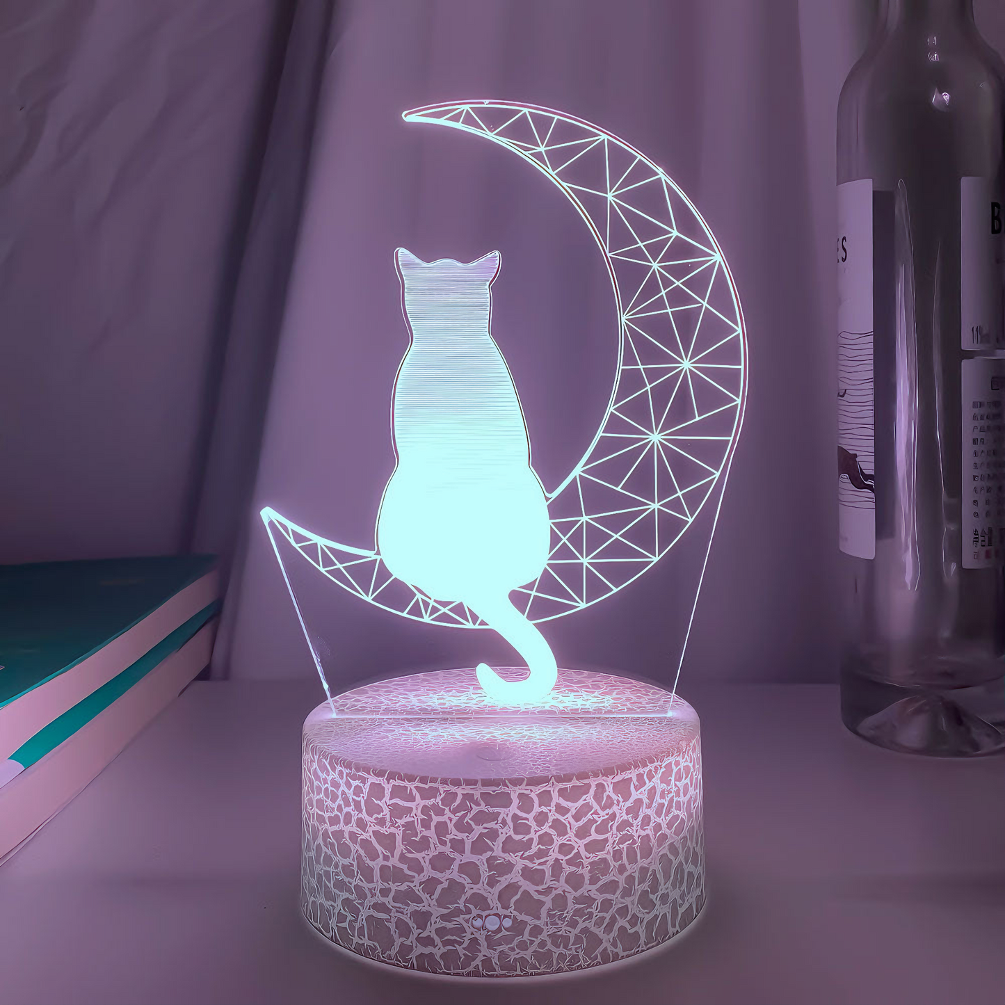 Moon Cat 3D Lamp