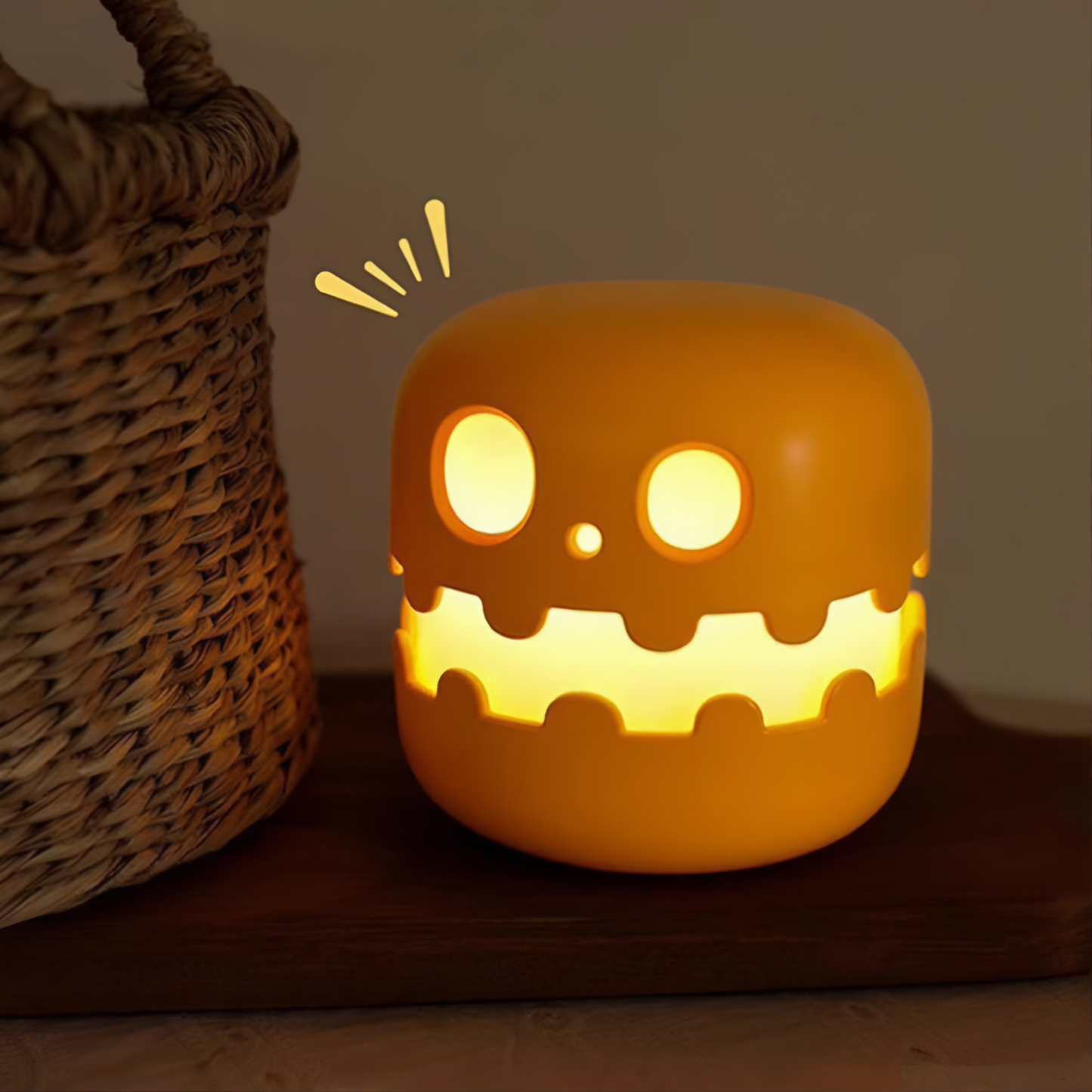 Pumpkin Press Lamp