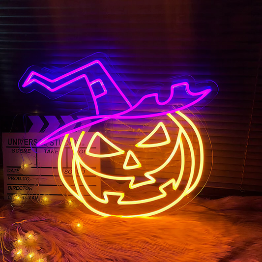 Halloween Pumpkin Neon Sign