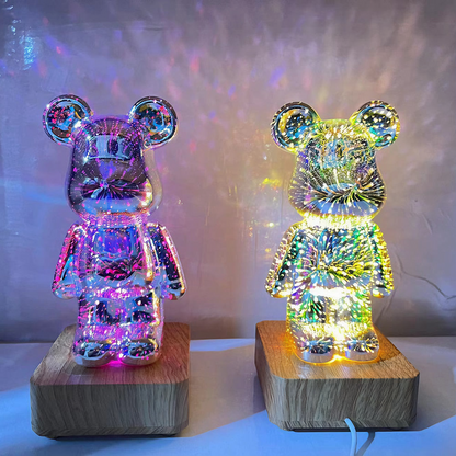 Fireworks Bear Lamp