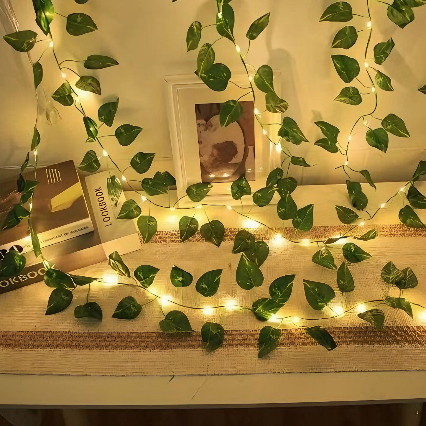 Green Leaf String Lights