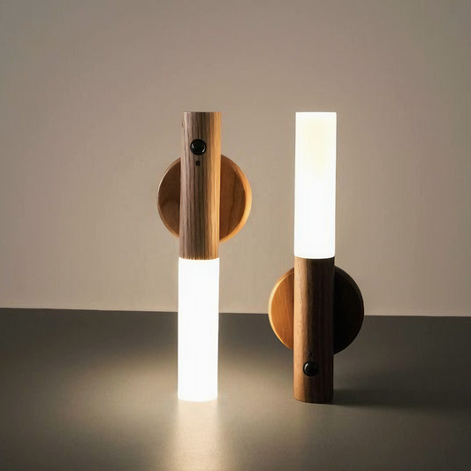 Wood Wireless Wall Lamp