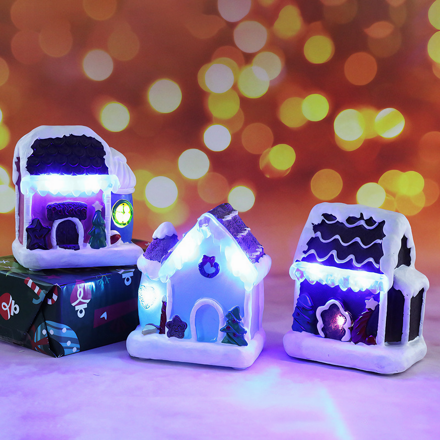 Led Christmas Mini Houses