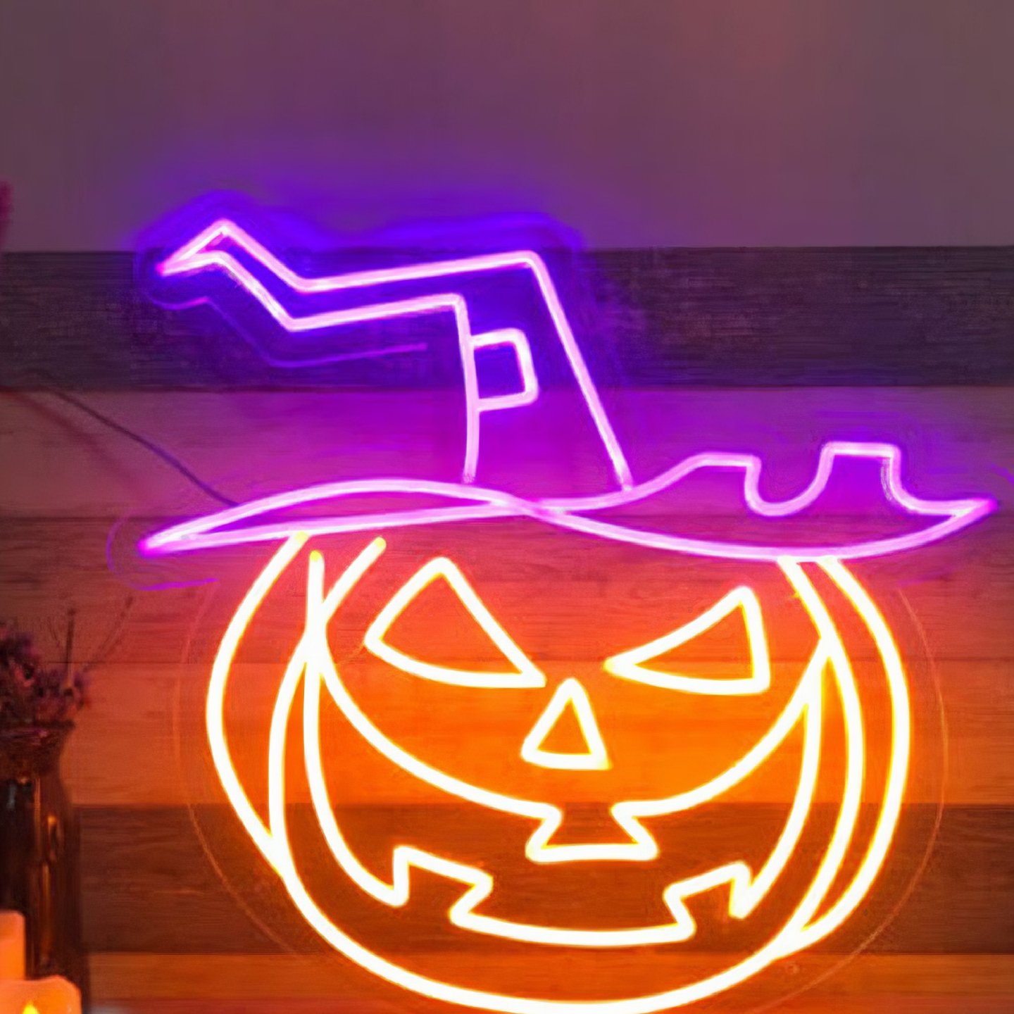 Halloween Pumpkin Neon Sign