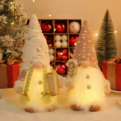 LED Christmas Gnome Doll