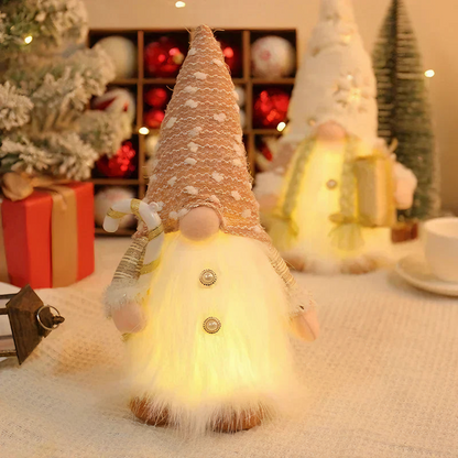 LED Christmas Gnome Doll