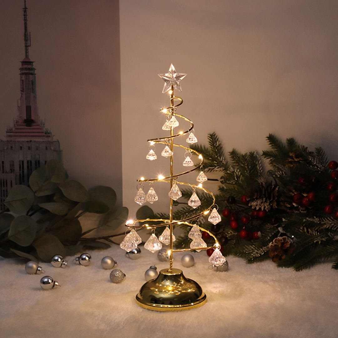 Crystal Christmas Tree Lamp