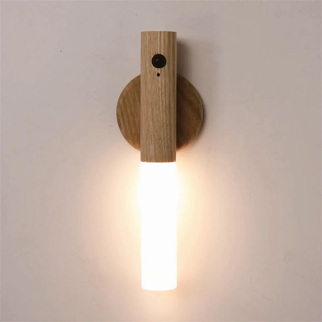 Wood Wireless Wall Lamp