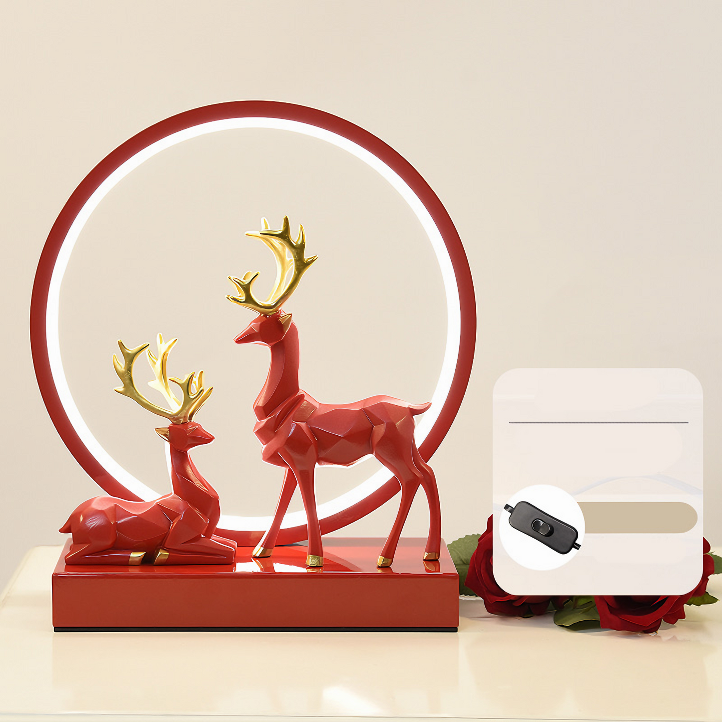 Deer Couple Lamp 2