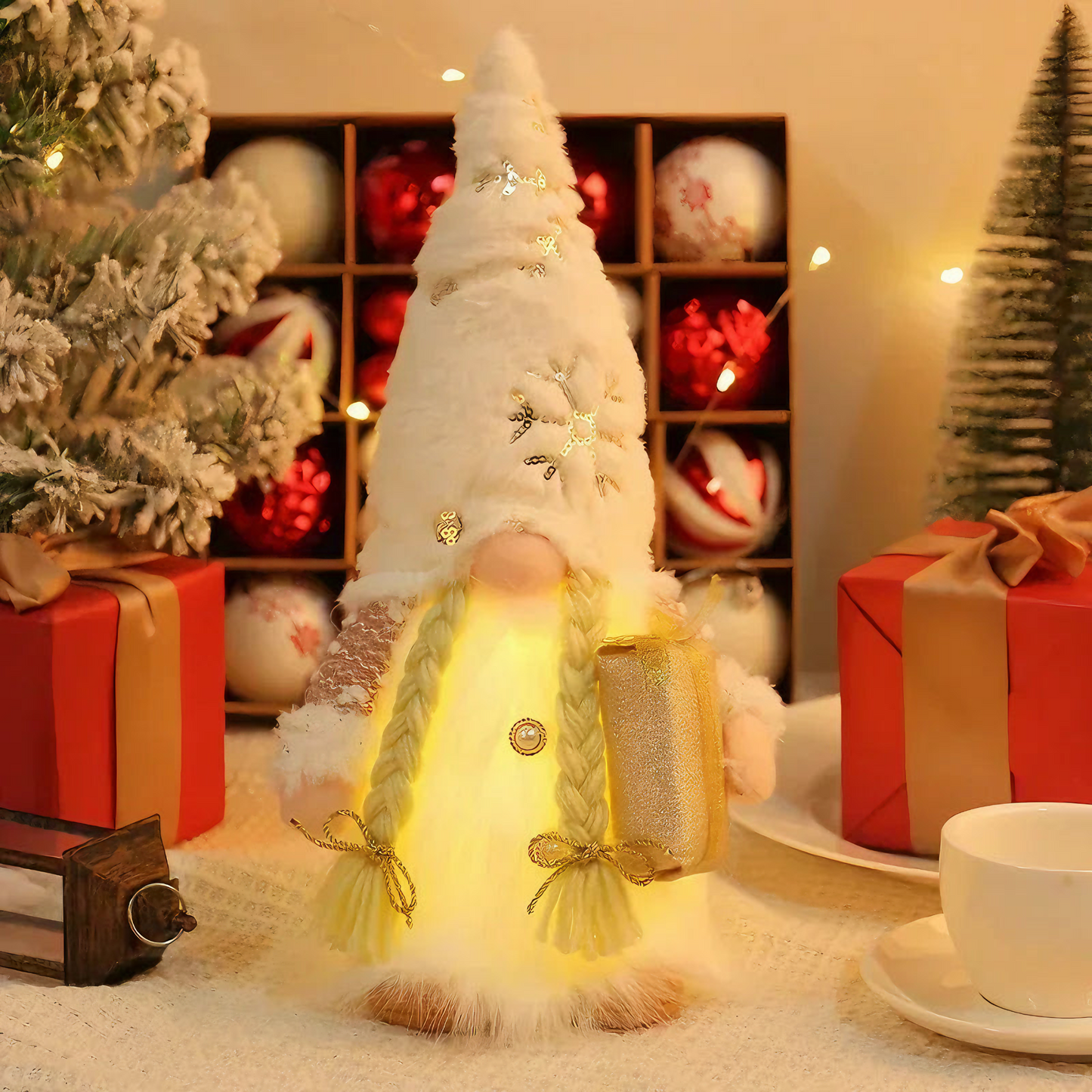 LED Christmas Gnome Doll