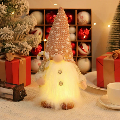 LED Christmas Gnome Doll