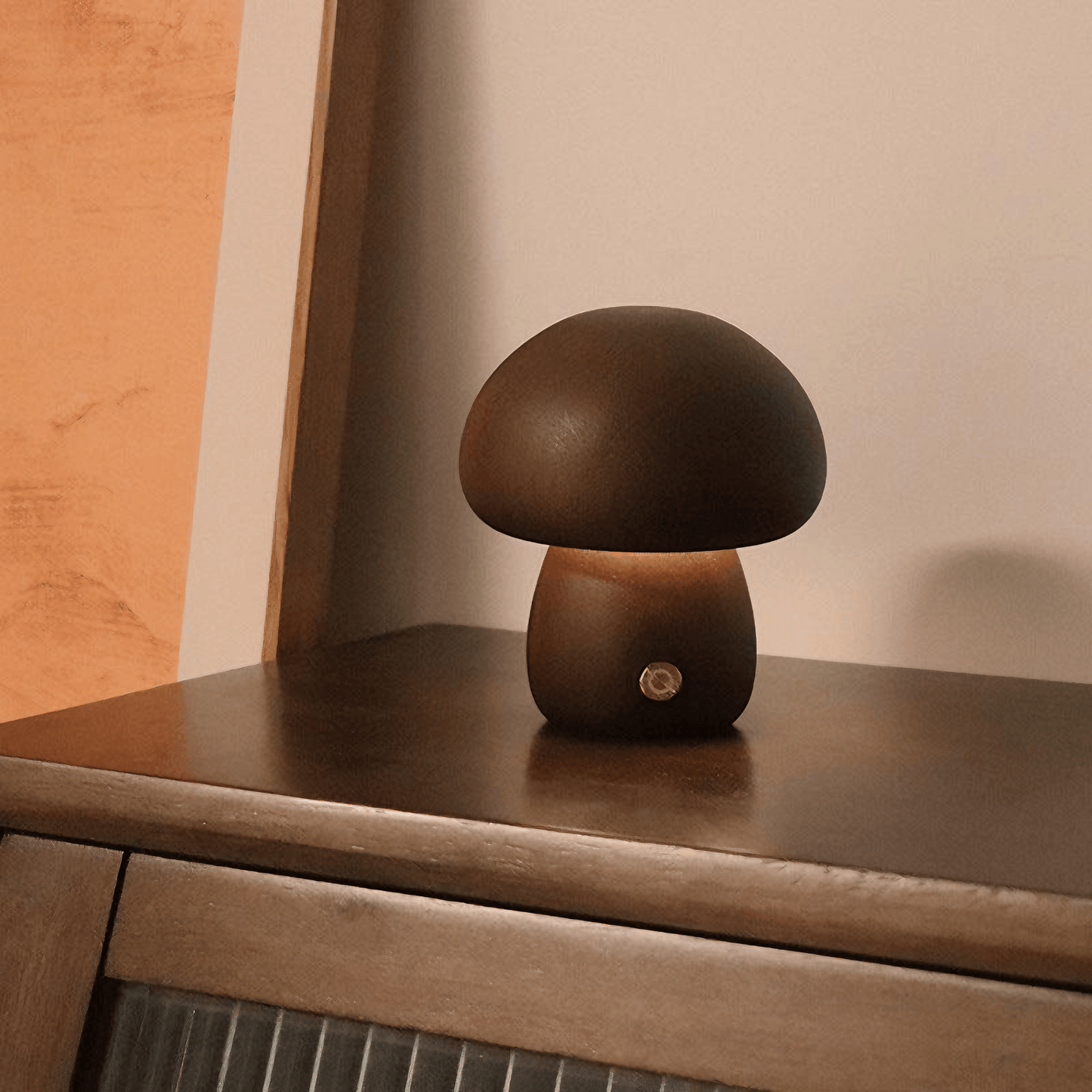 Lightgrace Wooden Mushroom Night Lamp - A / Beech