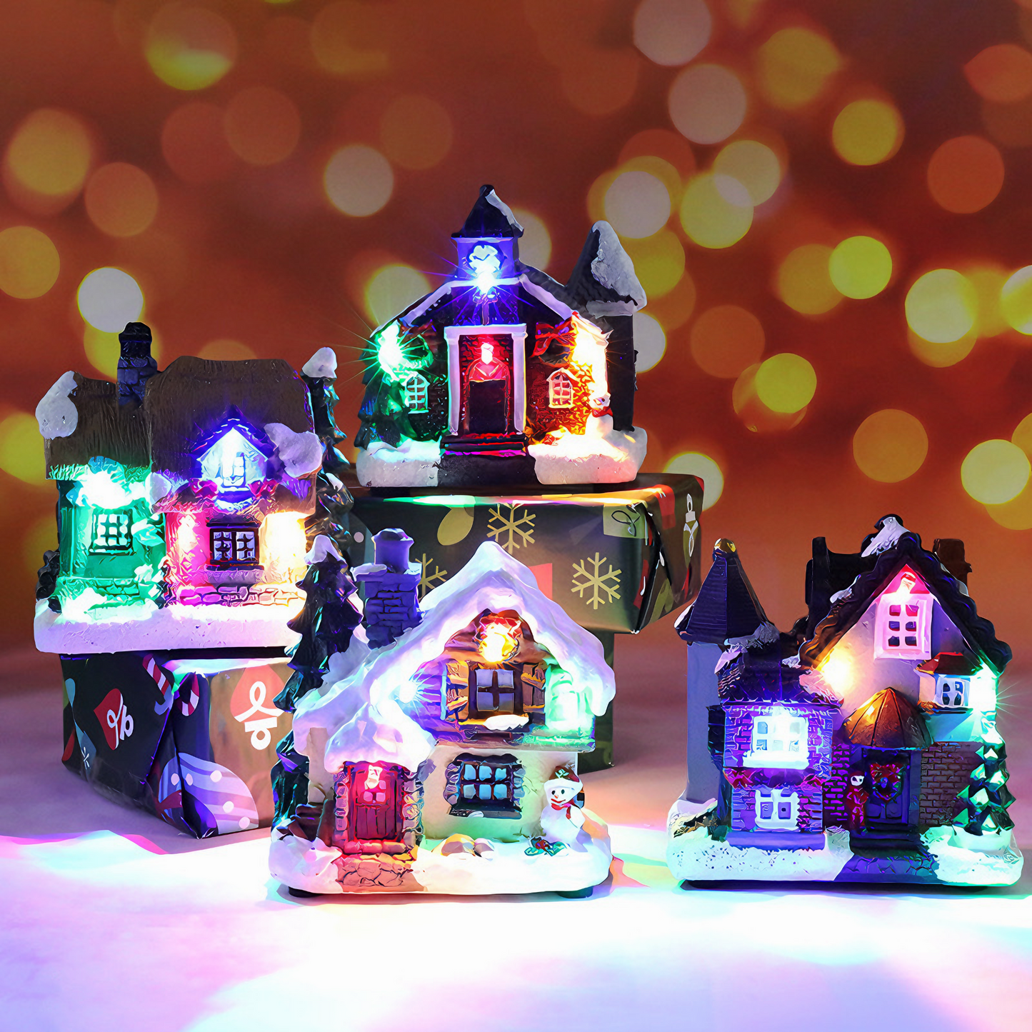 Led Christmas Mini Houses