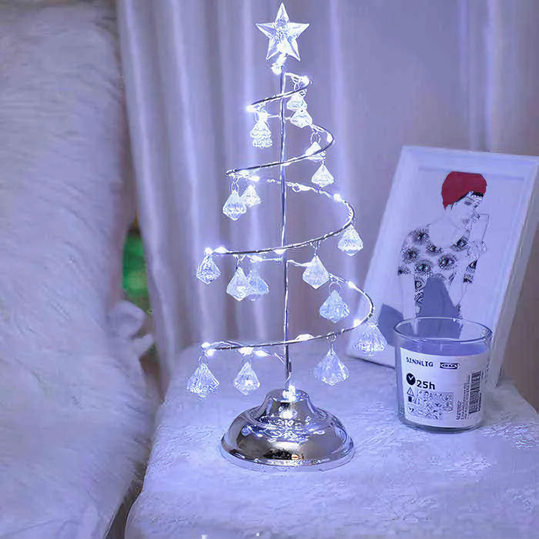 Crystal Christmas Tree Lamp