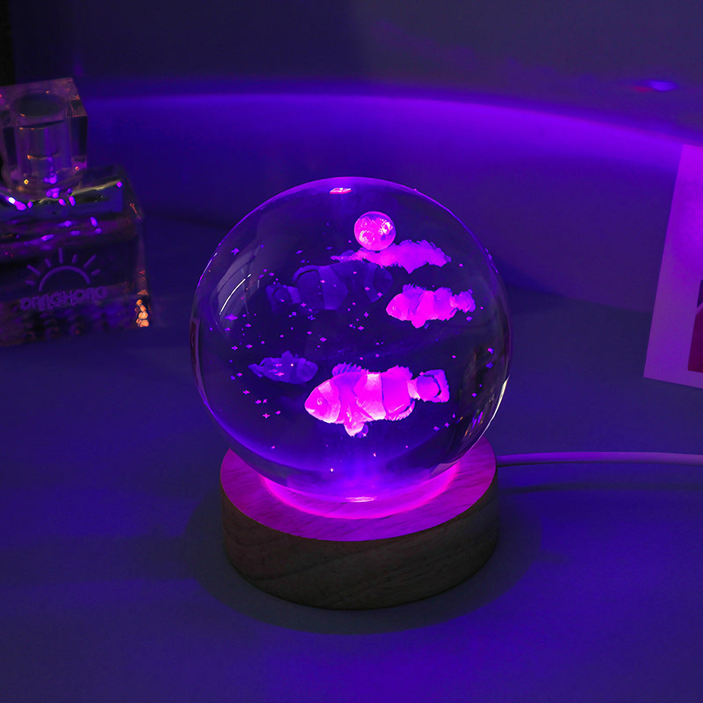 Underwater Life Crystal Ball Lamps