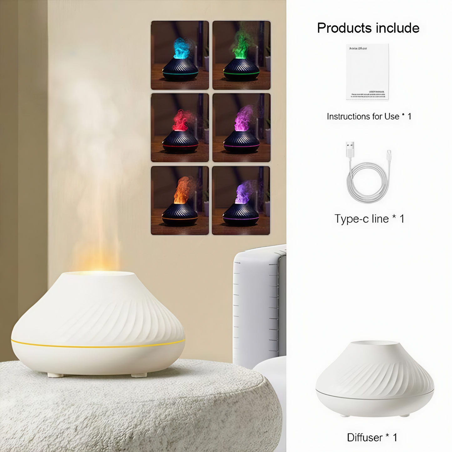 Volcanic Flame Diffuser