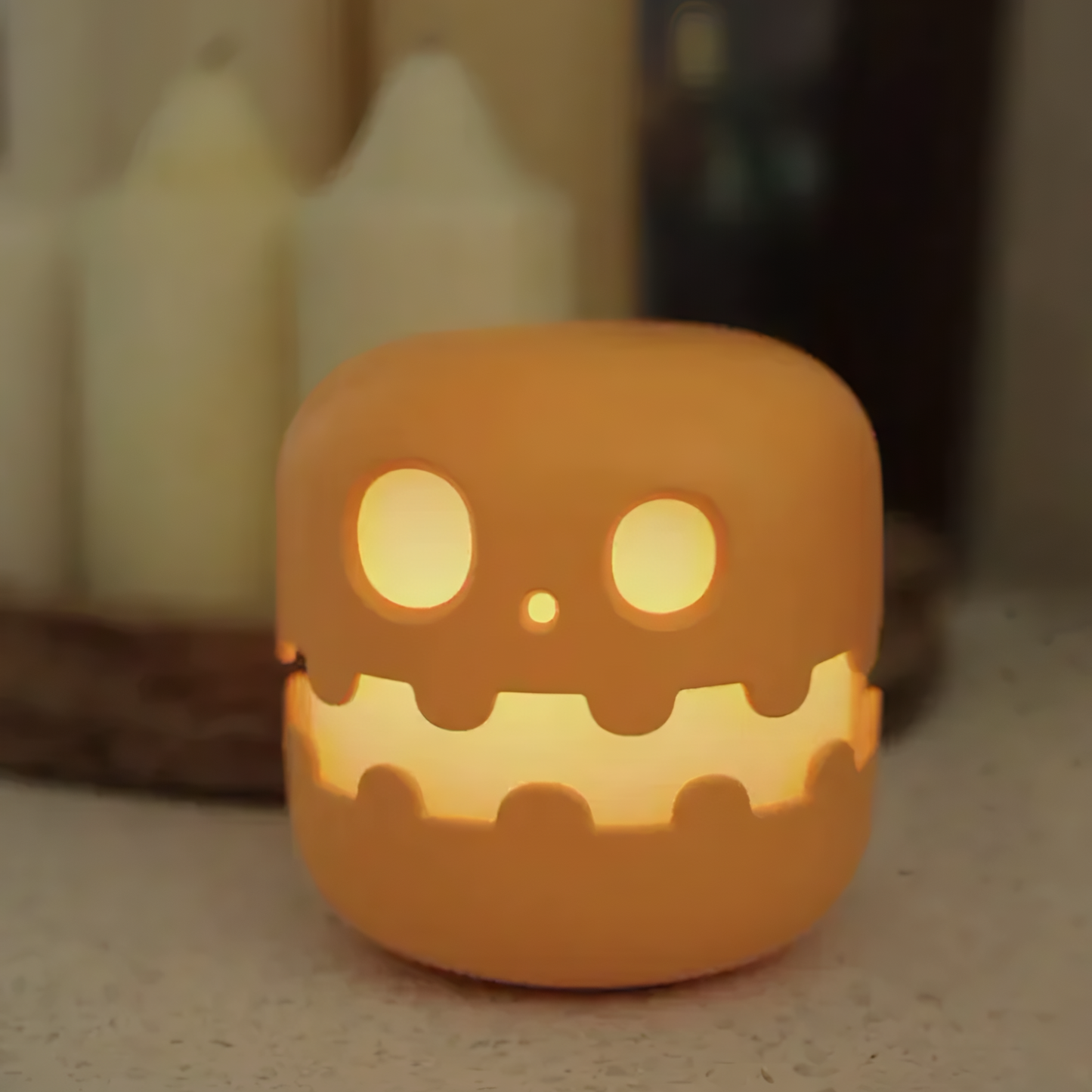 Pumpkin Press Lamp