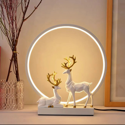 Deer Couple Lamp