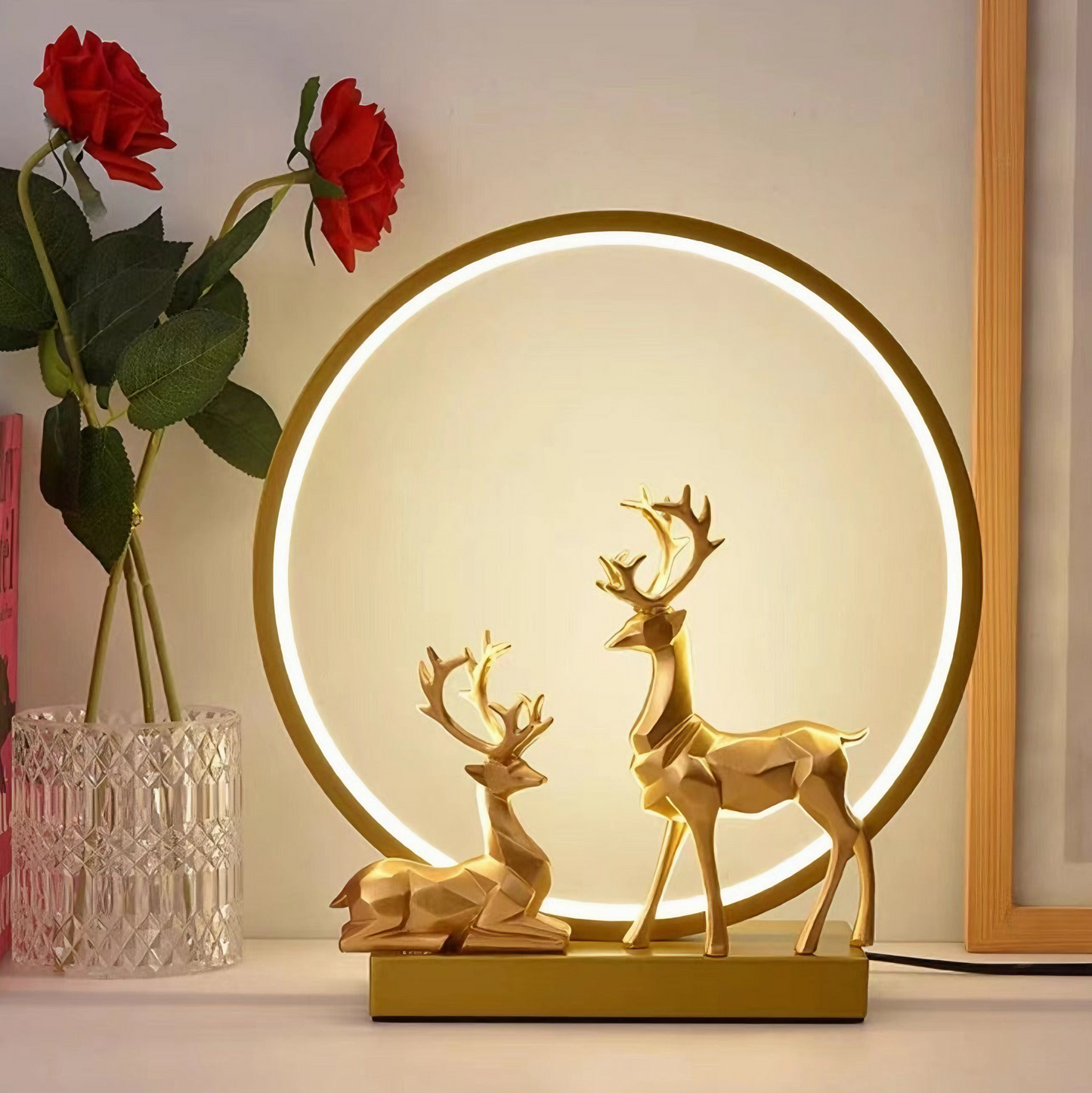 Deer Couple Lamp