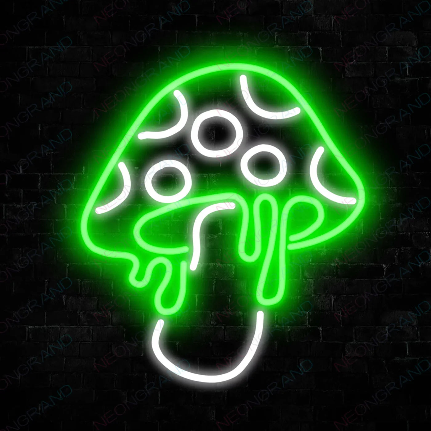 Green Mushroom Neon Sign