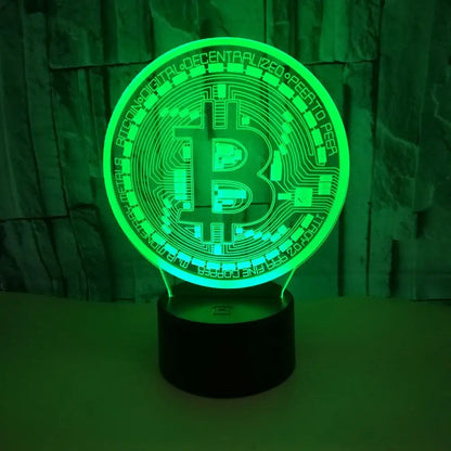 Bitcoin 3D Lamp