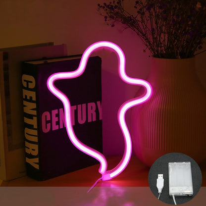 Halloween Ghost Neon Sign