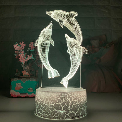 Dolphins 3D Lamp