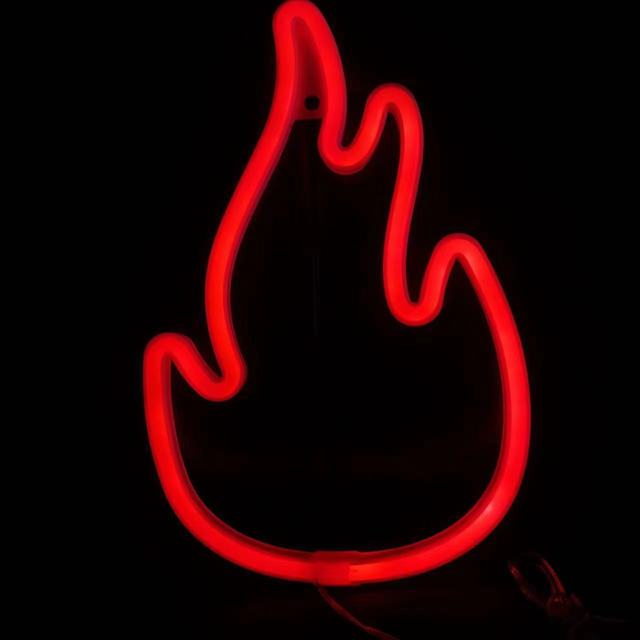 Fire Flame Neon Sign