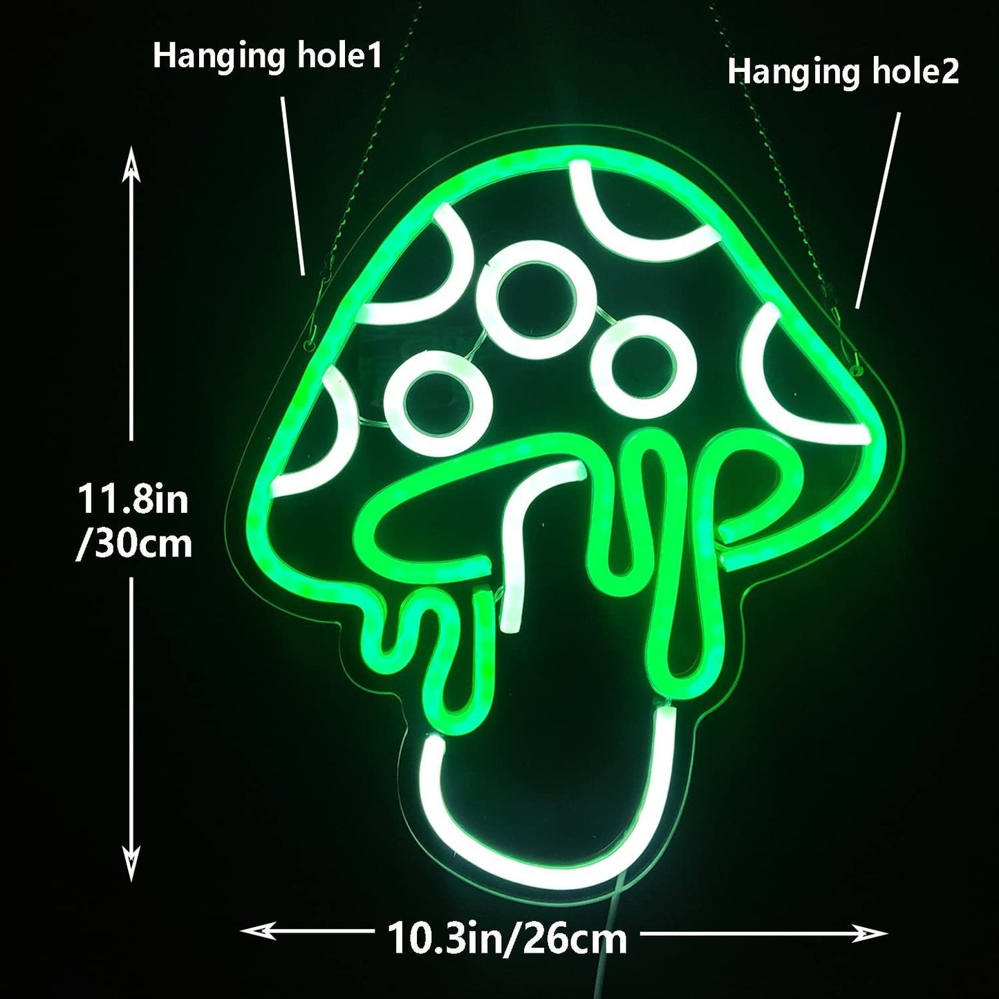 Green Mushroom Neon Sign