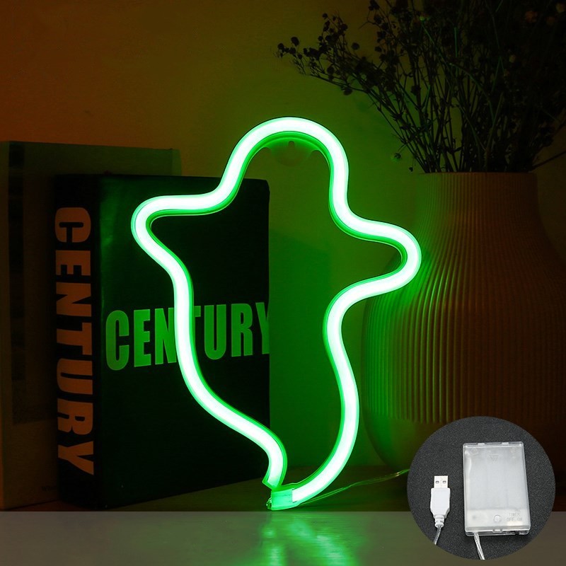 Halloween Ghost Neon Sign