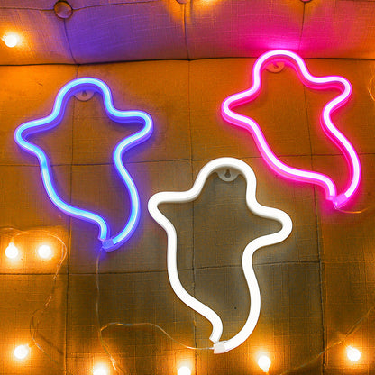 Halloween Ghost Neon Sign